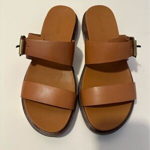 NWOT Madewell The Dee Double-Strap Slide Sandal- Size 7.5